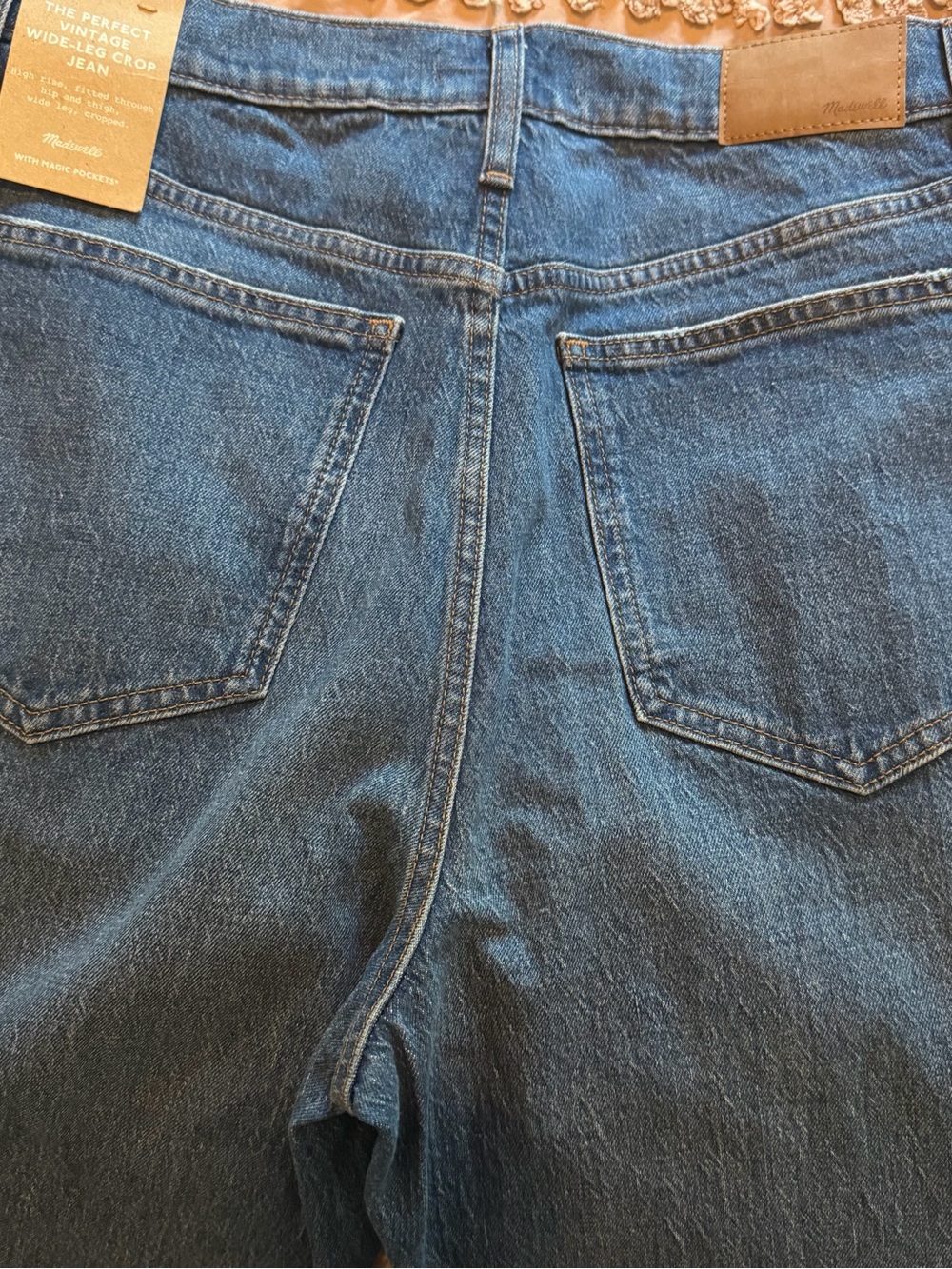 Madewell Wide-Leg High-Rise Jeans in Denim Blue - Picture 4 of 4